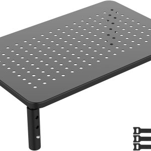 Monitor stand, 3 heights, holds 20kg.